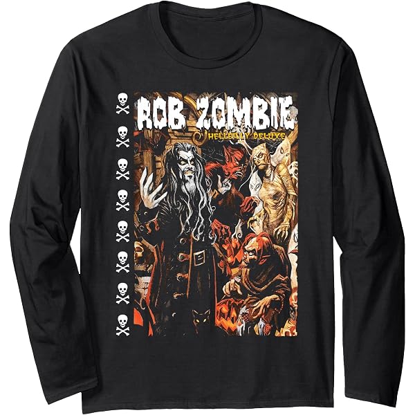 Amazon.com: Rob Zombie Hellbilly Deluxe Long Sleeve T-Shirt